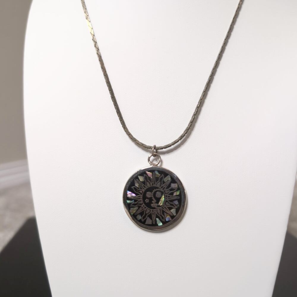 Sun and Moon Pendant Necklace